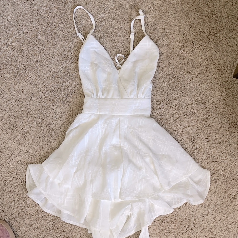 Delicately in Love white romper